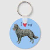 私は自分のムディを愛している キーホルダー (正面)
