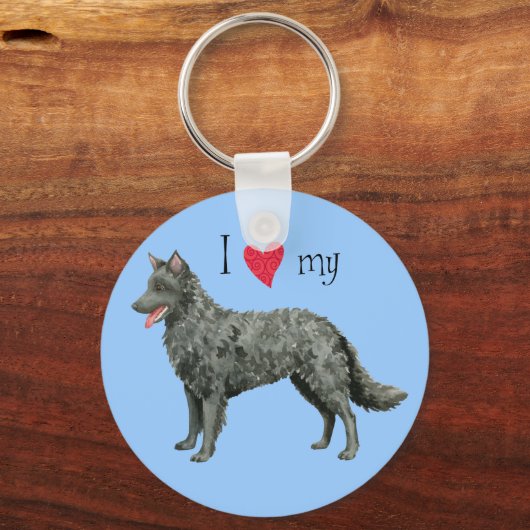 私は自分のムディを愛している キーホルダー (正面)