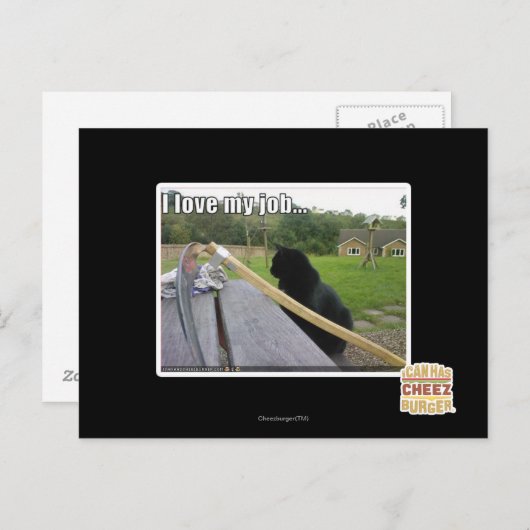 私は自分の仕事が大好きだ ポストカード (正面/裏面)
