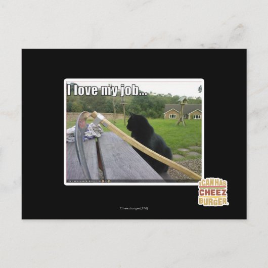 私は自分の仕事が大好きだ ポストカード (正面)