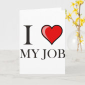 私は自分の仕事が大好きです カード (黄色い花)