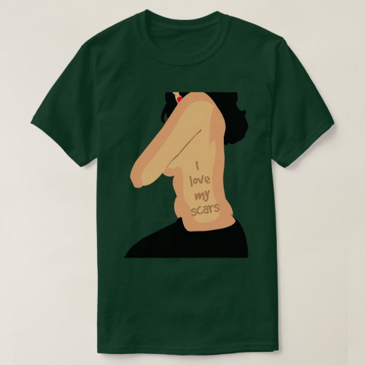 私は自分の傷が大好き Tシャツ (デザイン正面)