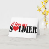 私は自分の兵士を愛している カード (黄色い花)