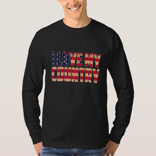 私は自分の国を愛している Tシャツ (正面)