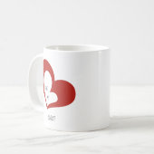 私は自分の子猫が大好き コーヒーマグカップ (正面左)