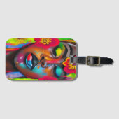 私は自分の平和を見つけた ラゲッジタグ (正面横)