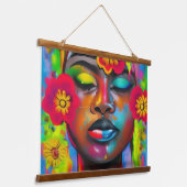 私は自分の平和を見つけた 吊り下げ型タペストリー (傾斜あり)