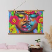 私は自分の平和を見つけた 吊り下げ型タペストリー (寝室)