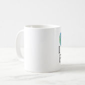 私は自分の惑星マグカップが大好きだ コーヒーマグカップ (正面左)