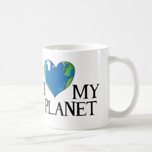 私は自分の惑星マグカップが大好きだ コーヒーマグカップ (右)