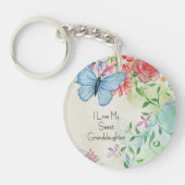 私は自分の愛する孫娘を愛している  キーホルダー (正面)