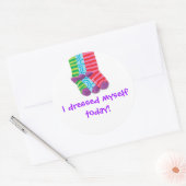 「私は自分の服を着た」 ラウンドシール (封筒)