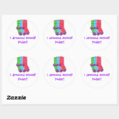 「私は自分の服を着た」 ラウンドシール (シート)