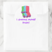 「私は自分の服を着た」 ラウンドシール (バッグ)