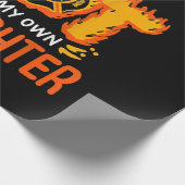 私は自分の消防士を持っているほど暑い ラッピングペーパー (角)