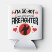 私は自分の消防来士ととても暑い 缶クーラー (裏面)