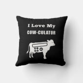 私は自分の牛を培養する数学の計算おもしろいツールのパンが大好き クッション (裏面)