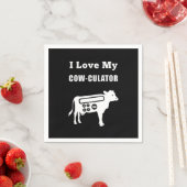 私は自分の牛を培養する数学の計算おもしろいツールのパンが大好き スタンダードカクテルナプキン (インサイチュ)