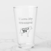 私は自分の牛を培養する数学の計算おもしろいツールのパンが大好き タンブラーグラス (正面)