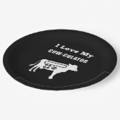 私は自分の牛を培養する数学の計算おもしろいツールのパンが大好き ペーパープレート (アングル)