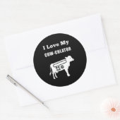 私は自分の牛を培養する数学の計算おもしろいツールのパンが大好き ラウンドシール (封筒)