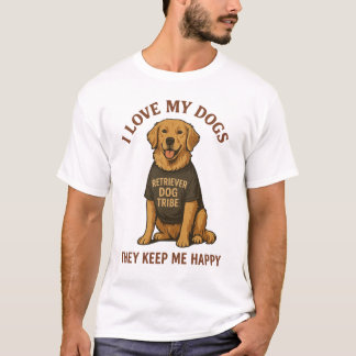 私は自分の犬が大好きです。 Tシャツ