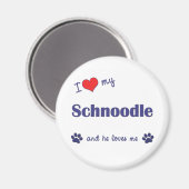 私は自分の生麺が大好き マグネット (正面/裏面)