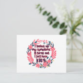 私は自分の症状を調べた子供がいることが分かった ポストカード (スタンド正面)