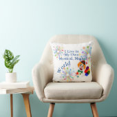 私は自分の神秘的な魔法の世界のピエロに住んでいる クッション (椅子)