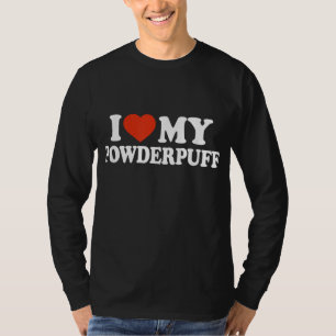 私は自分の粉を愛する中国のCrested Dog恋人 Tシャツ