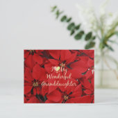 私は自分の素晴らしい孫娘を愛しているクリスマス ポストカード (スタンド正面)