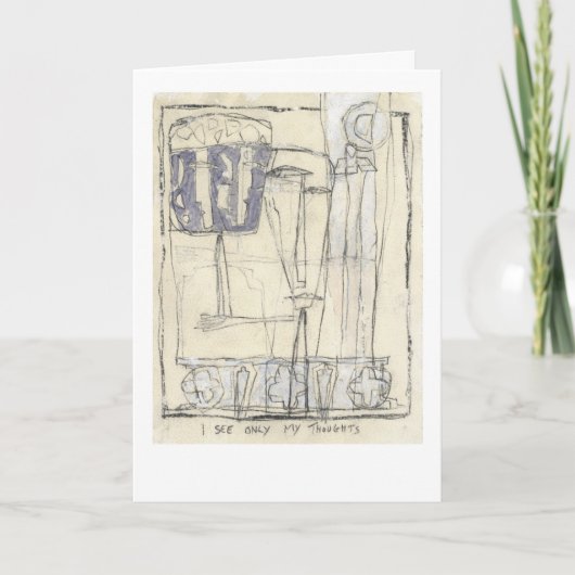 私は自分の考えだけを見る カード (正面)