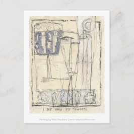 私は自分の考えだけを見る ポストカード