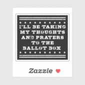 私は自分の考えや祈りの言葉の投票を取る シール (シート)