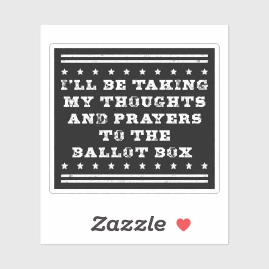 私は自分の考えや祈りの言葉の投票を取る シール (シート)