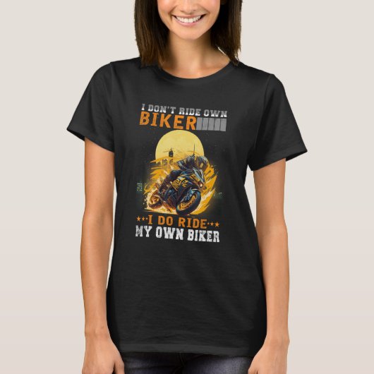 私は自分の自転車には乗らないが、自分の自転車には乗る Tシャツ (正面)