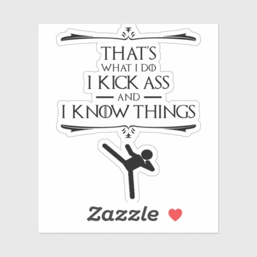 私は自分の行動を知っている – 私は蹴る シール (シート)