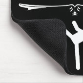 私は自分の行動を知っている – 私は蹴る マウスパッド (コーナー)