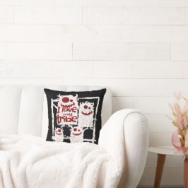 私は自分の部族のモンスターおもしろいファミリーのハロウィーンが大好き クッション