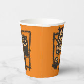 私は自分の部族のモンスターおもしろいファミリーのハロウィーンが大好き 紙コップ (右)