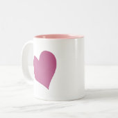 私は自分の鉄工のマグカップが大好き ツートーンマグカップ (正面左)