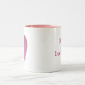 私は自分の鉄工のマグカップが大好き ツートーンマグカップ (中央)