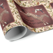 私は自分の隠し芸のチョコレート・キャンディー・ハーシー・ミンをやる ラッピングペーパー (ロールコーナー)