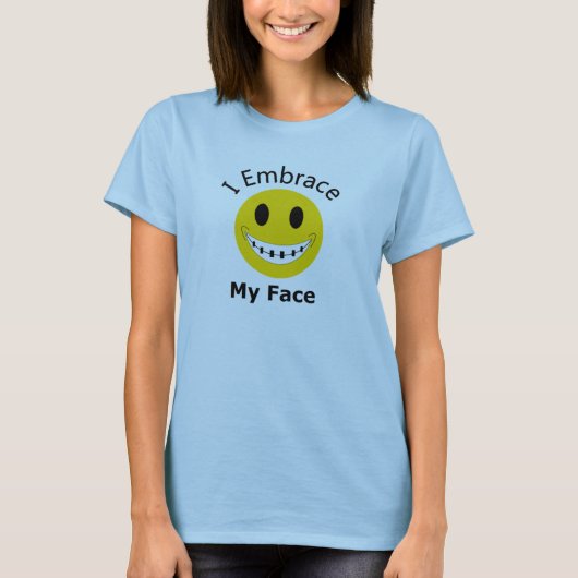 私は自分の顔Tシャツを受け入れる Tシャツ (正面)