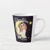 私は自分の騎馬者が月と背中に愛している、ブレンハイム  カフェラテマグ (右)