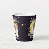 私は自分の騎馬者が月と背中に愛している、ブレンハイム  カフェラテマグ (正面)