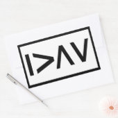 私は自分の高さと低さよりも高い – 長方形 長方形シール (封筒)