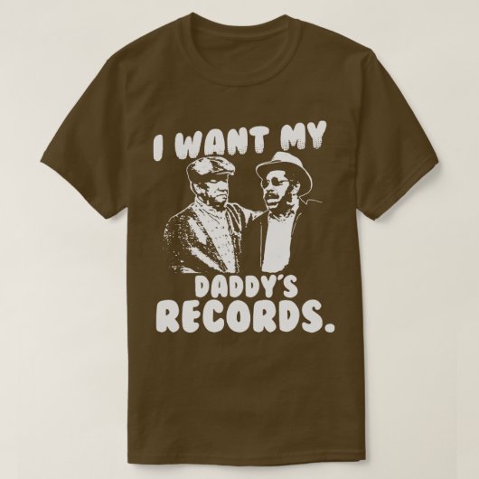 私は自分のdaddyレコードが欲しい tシャツ (デザイン正面)