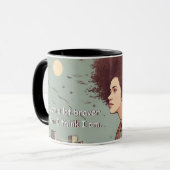 「私は自分より勇敢考えだ」マントラマグ マグカップ (正面左)