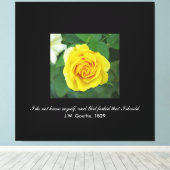 私は自分を知らない。... （ゲーテ） キャンバスプリント (インサイチュ (ウッドフロア))